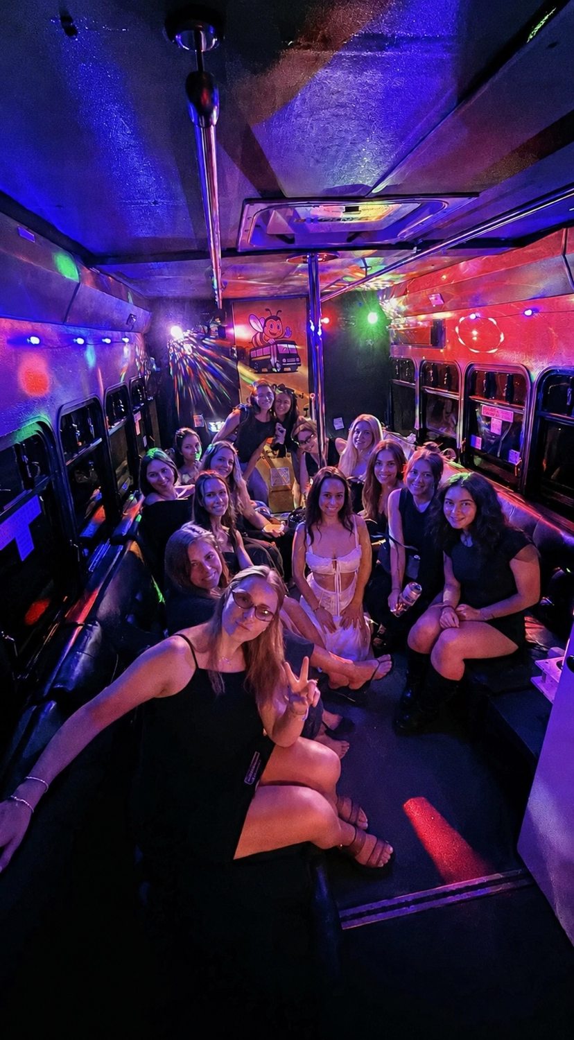 Real guests enjoying a Party Buzzed group celebration